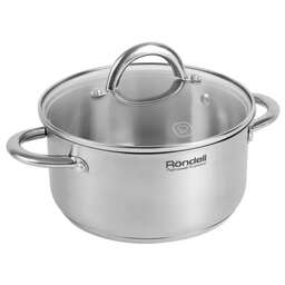 RONDELL Кастрюля 2л Point RDS-1310, нержавеющая сталь, с крышкой
