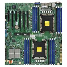 SUPERMICRO Материнcкая плата MBD-X11DPI-N-B E-ATX Up to 2TB 3DS ECC RDIMM 14 SATA3 4 USB 2.0 ports 5 USB 3.0 ports 1 VGA port, 2x1GbE (272242) (incl. 1x I/O Shield MCP-260-00042-0N, 2x CBL-0044L )