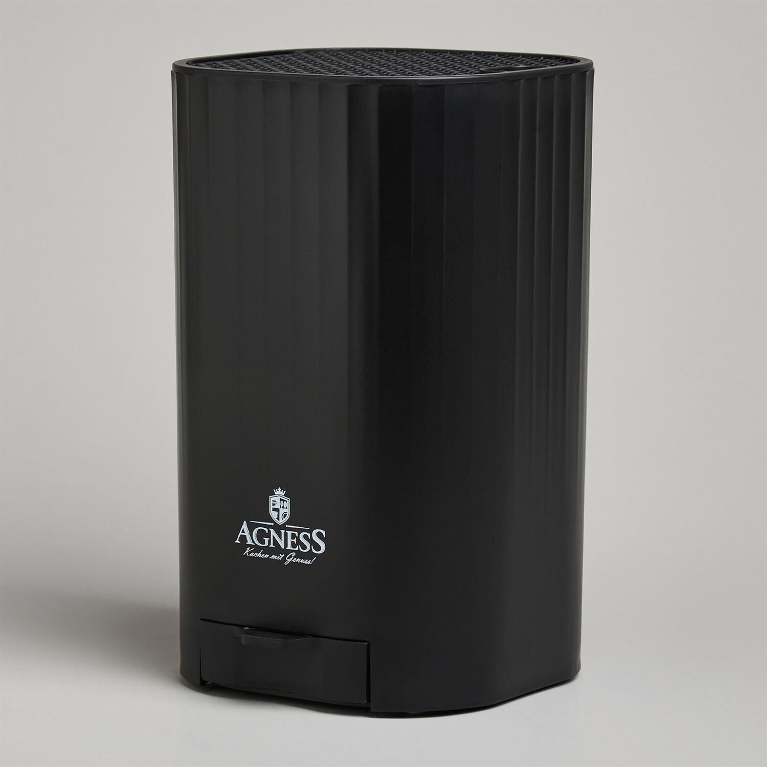Подставка  для ножей AGNESS 907-321 с точильным камнем 13,6*14,6*23см