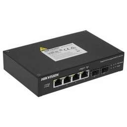 HIKVISION Коммутатор DS-3T0506HP-E/HS, неуправляемый