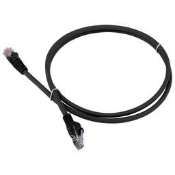 LANMASTER Патч-корд LAN-PC45/U5E-5.0-BK UTP RJ-45 вил.-вилка RJ-45 кат.5E 5м черный LSZH (уп.:1шт)