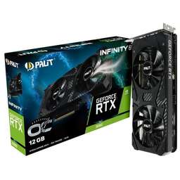 PALIT Видеокарта RTX3060 INFINITY 2 OC 12GB GDDR6 192bit 3xDP HDMI 2FAN RTL