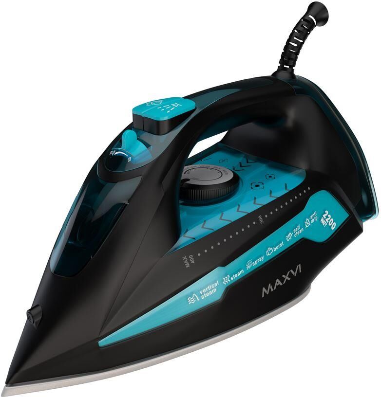 Утюг MAXVI SI2202 black-turquoise