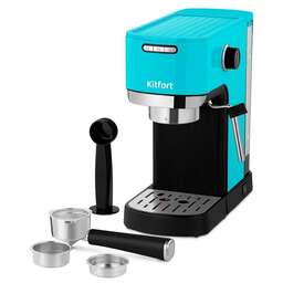 KITFORT Кофеварка рожковая КТ-7461 1350Вт бирюзовый/черный