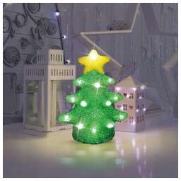 NEON-NIGHT (513-322) АКРИЛОВАЯ ФИГУРА "ЕЛОЧКА" 15Х15Х22 СМ, 20 LED, 2ХAA