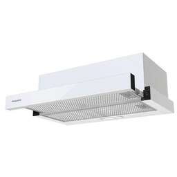 HOTPOINT Встраиваемая вытяжка HPTF 63R WHG, управление механическое, белый [869891200100]