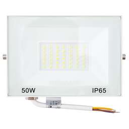 REXANT Прожектор светодиодный СДО 50Вт 4000Лм 6500K холодный свет, белый корпус