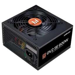 ZALMAN Блок питания ZM600-GV2SE, 600Вт, 80 PLUS BRONZE, 120мм, черный, retail