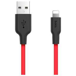 HOCO (6957531071372) X21 USB (m) - 8 Pin (m) 1.0m - красный/черный