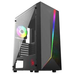 BLOODY Корпус BD-CC106 черный без БП ATX 8x120mm 1xUSB2.0 1xUSB3.0 audio bott PSU