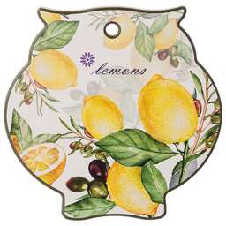 AGNESS ПОДСТАВКА ПОД ГОРЯЧЕЕ "ЛЕМОН ТРИ" 16*16*1 СМ (КОР=48ШТ.) 358-1756