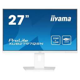 IIYAMA 27" Монитор ProLite XUB2797QSN-W2, 2560x1440, IPS, 100Гц, 1хHDMI, 1хDP, белый