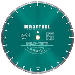 KRAFTOOL LASER-BETON 450 мм (25.4/20 мм, 10х4.0 мм), алмазный диск (36686-450)