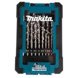 MAKITA Набор сверл D-78352 по металлу (19пред.) для шуруповертов/дрелей