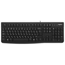 LOGITECH Клавиатура K120, USB, с гравировкой, черный [920-002508]