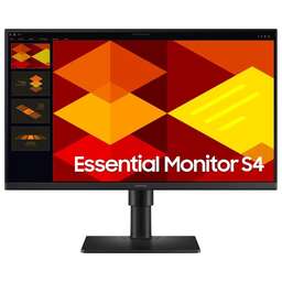 SAMSUNG Монитор 24" Essential S4 S24D400GAIXCI черный IPS LED 16:9 HDMI матовая HAS Piv 1000:1 250cd 178гр/178гр 1920x1080 100Hz DP FHD USB 3.5кг