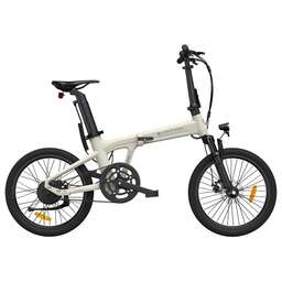 ADO Электровелосипед Electric Bicycle A20S Lite (белый) 20"x1,95"/350Вт/42Нм/36Вх9,6Ач/30км/ч/50км/ременной привод/аморт. вилка/IPX5/120кг