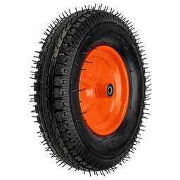 PALISAD Колесо пневматическое усиленное, шина 8PR, 4.00-8 D400 мм, внутренний диаметр подшипника 12 мм, длина оси 90 мм 69080