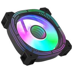 FORMULA Вентилятор Nulight 12BK 120мм, 3-pin, от БП:4-pin (Molex), 1200об/мин, 19.06 дБ, RGB, черный, Ret [nulight 12bk fr]