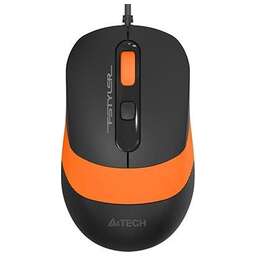 A4TECH Мышь проводная Fstyler FM10, оптическая, USB, 1600dpi, черный и оранжевый [fm10 orange]