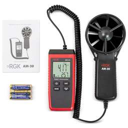 RGK Термоанемометр портативный AM-30, крыльчатый, красный/ черный [776332]