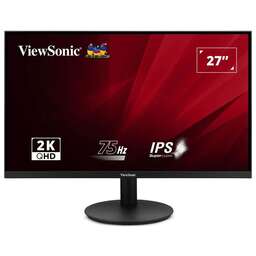 VIEWSONIC 27" Монитор VA2708-2K-HD-2, 2560x1440, IPS, 75Гц, 2хHDMI, 1хDP, черный
