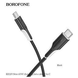 BOROFONE (6941991122019) BX119aa USB 3.0A PD 60W для Type-C Type-C 1м , черный
