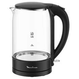MOULINEX Чайник электрический BY1S08F0, 2200Вт, черный и прозрачный