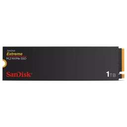 SanDisk внутренний твердотельный накопитель 1TB Extreme M.2 NVMe PCIe Gen 4.0. Цвет: черный