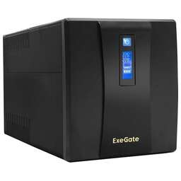 Exegate EP285503RUS ИБП ExeGate SpecialPro Smart LLB-1500.LCD.AVR.EURO.RJ <1500VA/950W, LCD, AVR, 4 евророзетки, RJ45/11, Black>