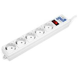 POWERCUBE Сетевой фильтр Power Cube SPG-B-6 white (1,9 м, 5 розеток, 10А) (SPG-B-6-WHITE)