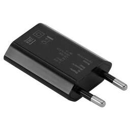 BURO Сетевое зарядное устройство TJ-164b, USB-A, 5Вт, 1A, черный