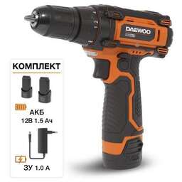 DAEWOO Дрель-шуруповерт DAA 1220Li, 1.5Ач