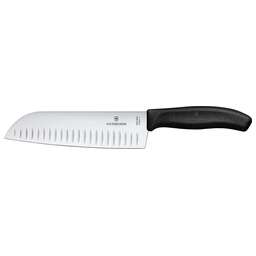 VICTORINOX Нож кухонный Swiss Classic (6.8523.17B) стальной сантоку лезв.170мм черный блистер