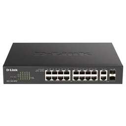 D-LINK Коммутатор DGS-1100-18PV2/A DGS-1100-18PV2/A3A (L2) 16x1Гбит/с 2xКомбо(1000BASE-T/SFP) 2SFP 130W настраиваемый