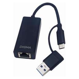 DIGMA Сетевой адаптер 2.5G Ethernet DLA-GTUC01 USB 3.0