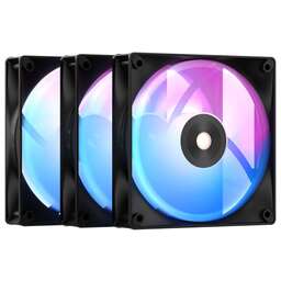 OCYPUS Вентилятор для процессора Fan Delta F12 BK ARGB LED 3 in 1 / Black / 3 pack / PWM