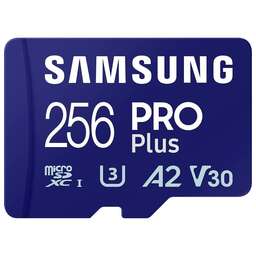 SAMSUNG Флеш карта microSDXC 256GB MB-MD256SA Pro PLUS V30 + adapter
