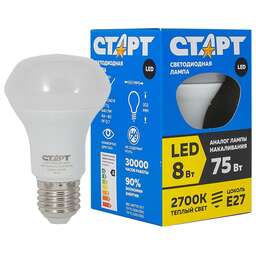СТАРТ (8504) LEDR63E27 8W 30