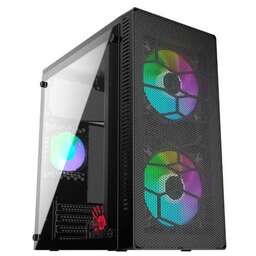 BLOODY Корпус mATX BD-CC101, Mini-Tower, без БП, черный [bd-cc101-bk]