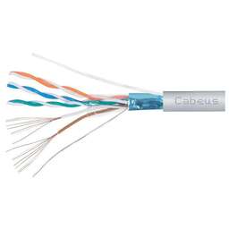 CABEUS Кабель FTP-4P-CAT.5E-PATCH-LSZH-GY кат.5E F/UTP 4 пары LSZH внутренний 305м серый