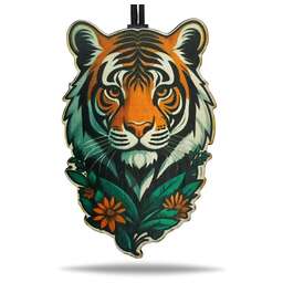 AROMA BAR подвеска цветная «Тигр сказочный» в крафтовой упаковке с мини-брелоком 49339