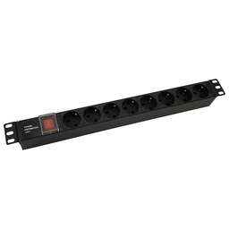 NTSS Блок распределения питания -PDU-DA1016 гор.размещ. 8xSchuko базовые 10A C14