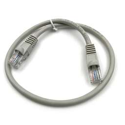 BURO Патч-корд UTP 4 пары cat.5E CCA molded 0.5м серый RJ-45 (m)-RJ-45 (m) (UTP-5E-0,5M-G)