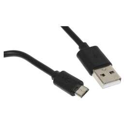 BURO Кабель micro USB (m) - USB (m), 1м, 2.4A, черный [bu-microusb-1m]
