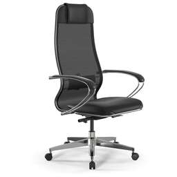 МЕТТА Кресло ErgoLife Comfort, на колесиках, сетка, черный/черный [z1f6.16.1.543]