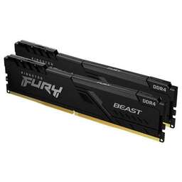 KINGSTON Память DDR4 2x16GB 3600MHz KF436C18BBK2/32 Fury Beast Black RTL Gaming PC4-28800 CL18 DIMM 288-pin 1.35В single rank с радиатором Ret