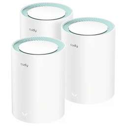 CUDY Бесшовный Mesh роутер M1500 (M1500(3-PACK)) AX1500 10/100/1000BASE-TX белый