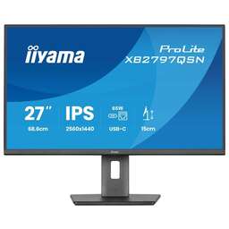 IIYAMA 27" Монитор ProLite XB2797QSN-B1, 2560x1440, IPS, 75Гц, 1хHDMI, 1хDP, черный