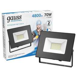 GAUSS Прожектор уличный Elementary 613100370 светодиодный 70Втчерный